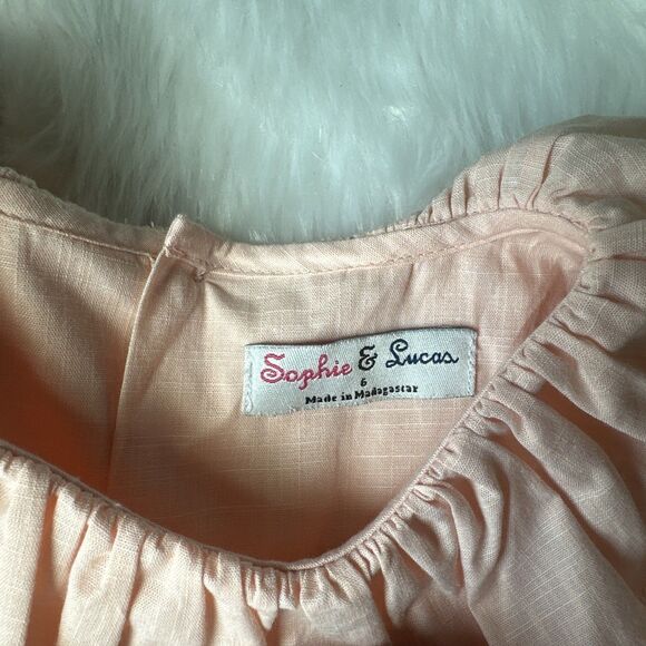 Sophie & Lucas Baby & Kids Dress Girls Pink Size 6 - Picture 10 of 13